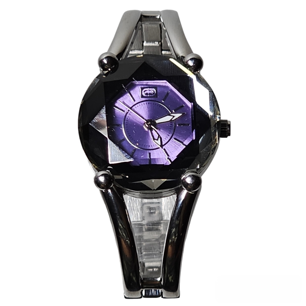Marc Ecko Ladies Night Wall to Wall Crystal Bracelet Watch, Water Resistant, EUC